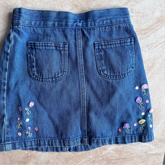 Adams Other - Vintage Embroidered Denim Skirt - Blue